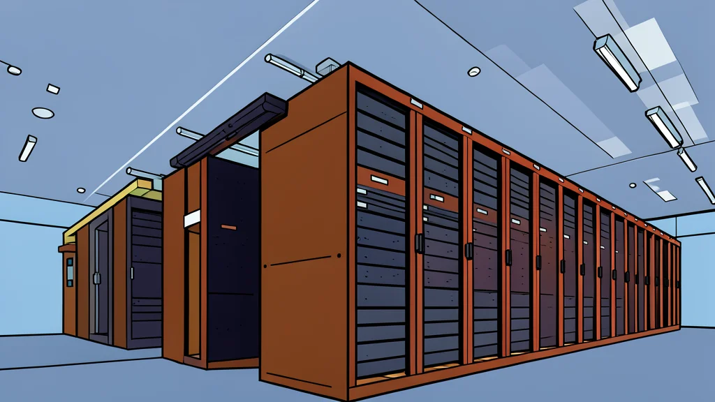 A server rack with physical network cables disconnected and coiled on the floor