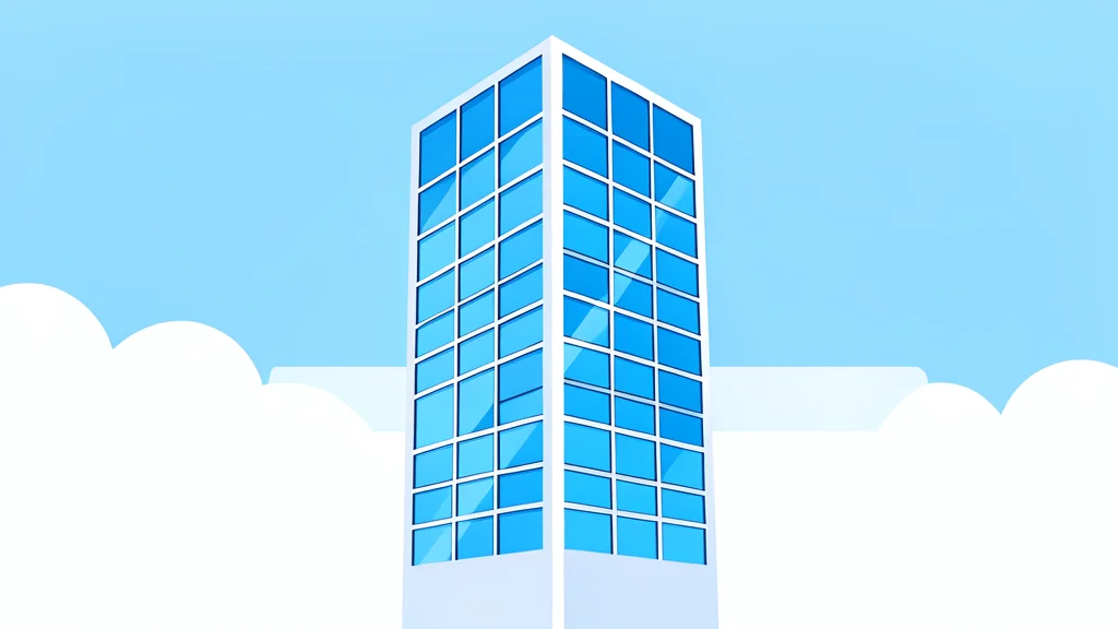 A modern glass skyscraper with a grid of windows reflecting the sky