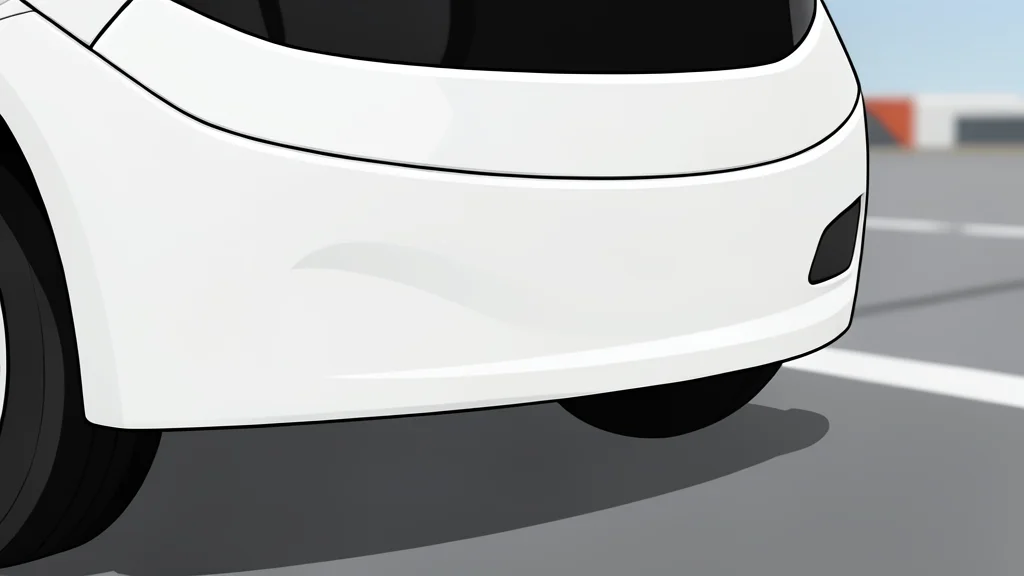 A sleek white electric shuttle bus parked on tarmac near a modern glass terminal building.