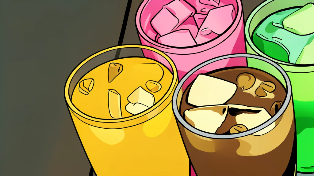 A wooden crate filled with generic coffee beans and a jar of peanut butter