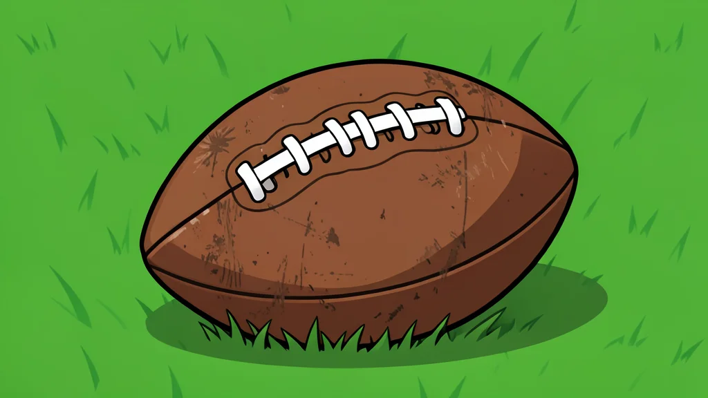 A green grass football field with white yard lines and goalposts in the distance