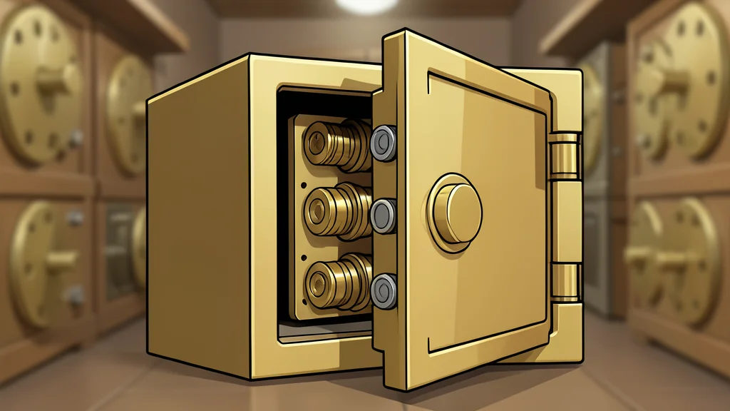 A stack of gold coins next to a fountain pen on a wooden desk
