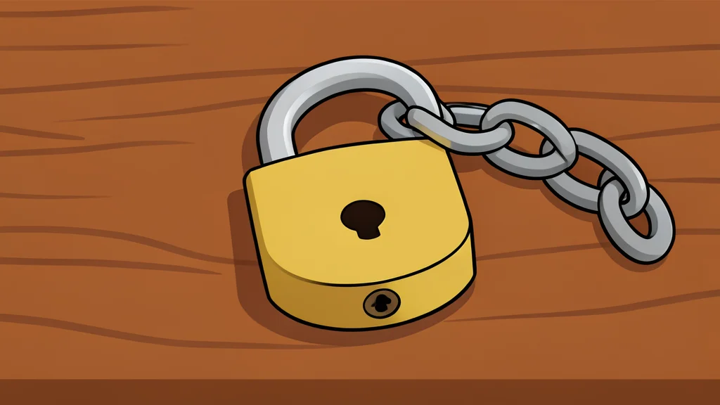 A large, heavy brass key resting on a polished wooden desk next to a stack of leather-bound ledgers