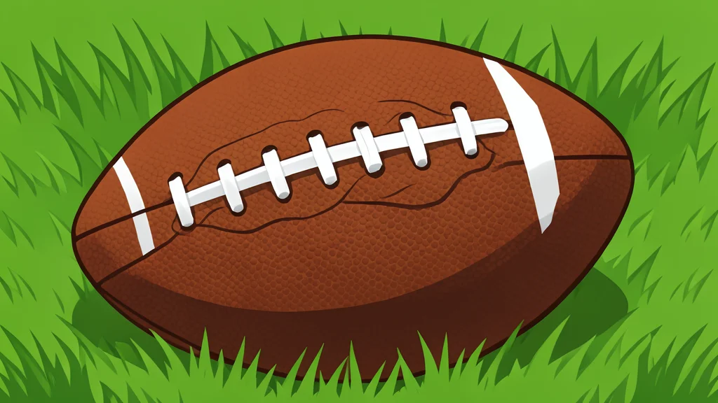 A green grass football field with white yard lines and goalposts in the distance