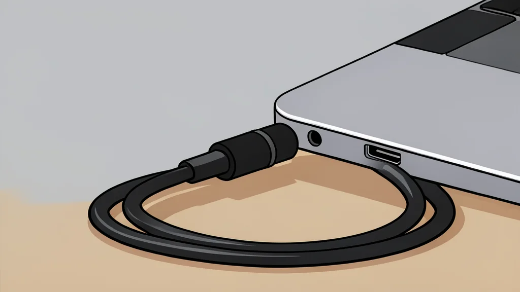A stylized microphone icon resting on the keys of a laptop keyboard