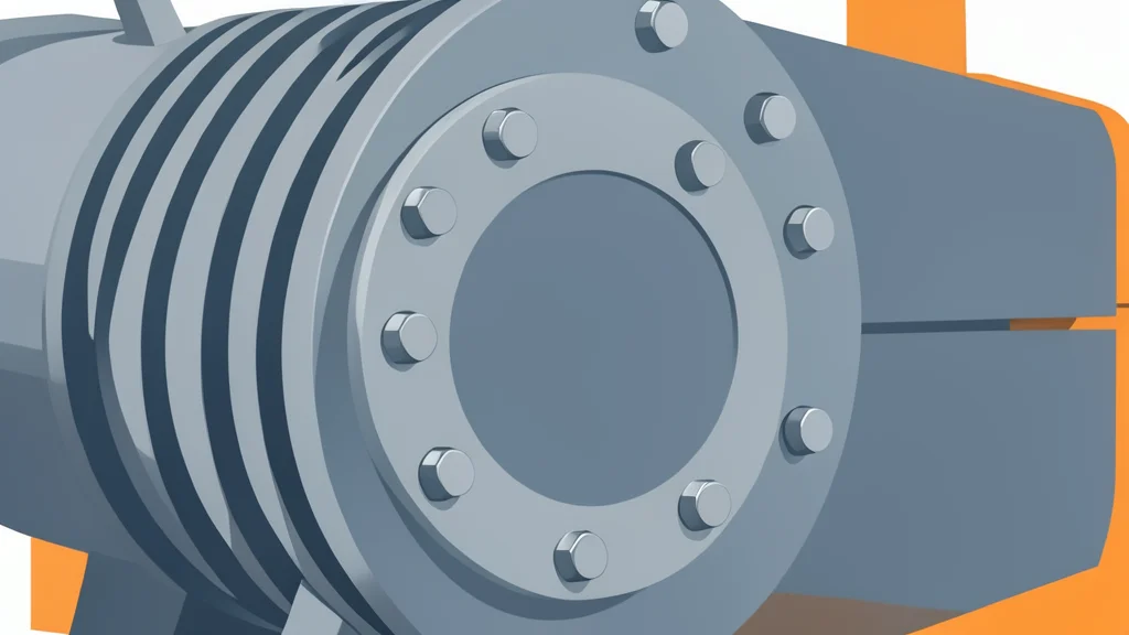 A large industrial gas turbine engine next to a modular steel liquefaction unit