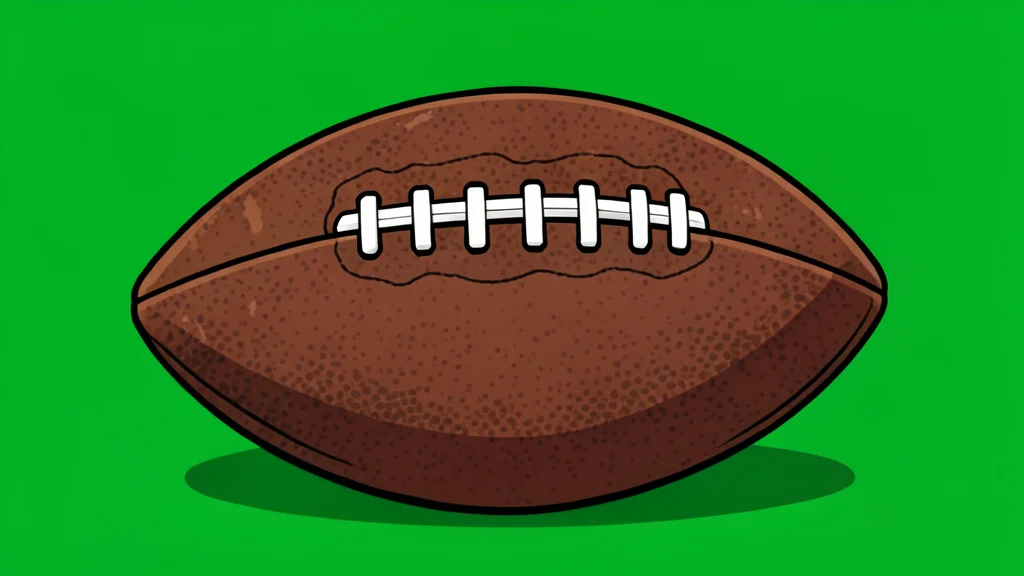 A green football field with white yard lines and goalposts in the distance