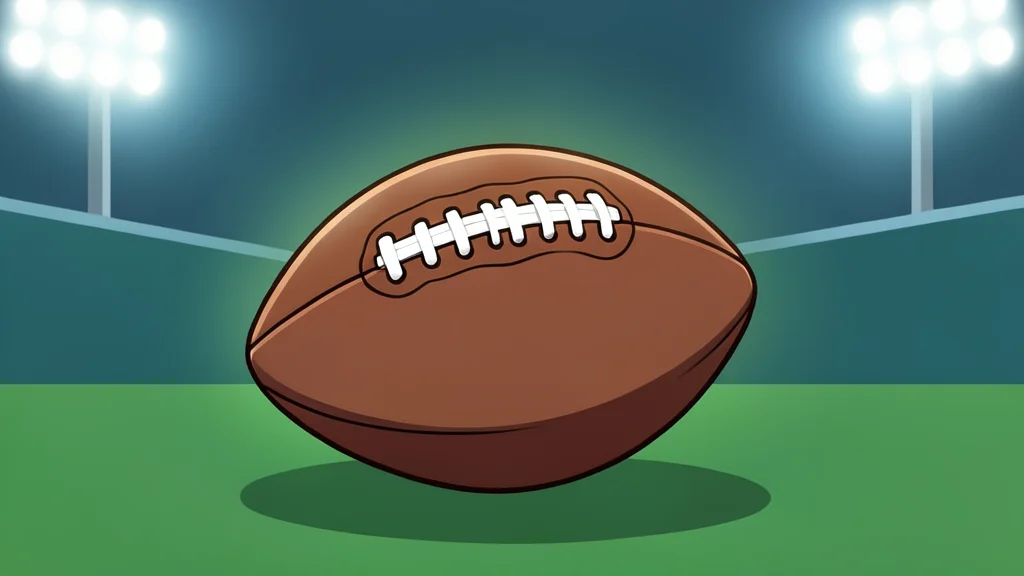 A green grass football field with white yard lines stretching into the distance under a clear sky