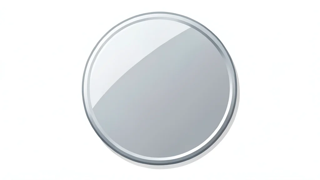 A polished silicon wafer resting on a clean, white laboratory surface