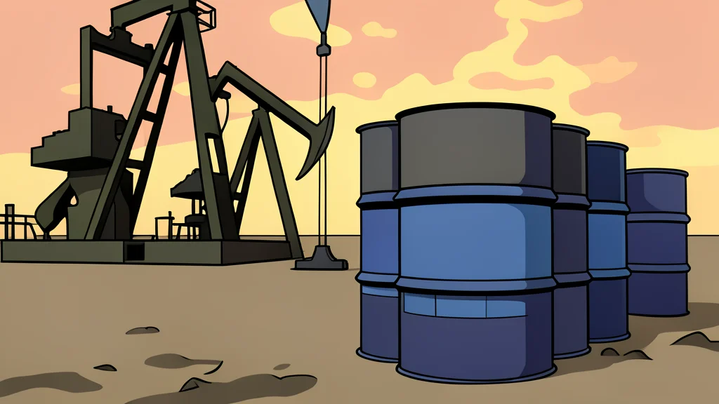 A long pipeline stretching across a desert landscape