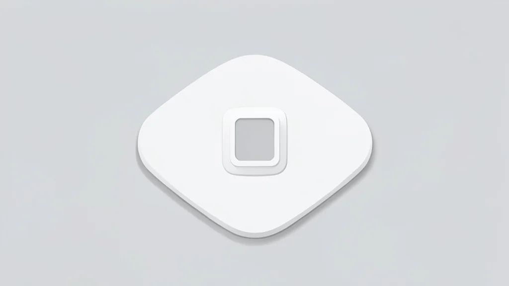 A white wearable medical patch with a small sensor unit resting on a clean surface