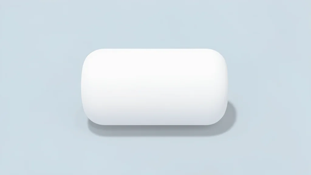 A sterile white medical device component resting on a clean laboratory surface