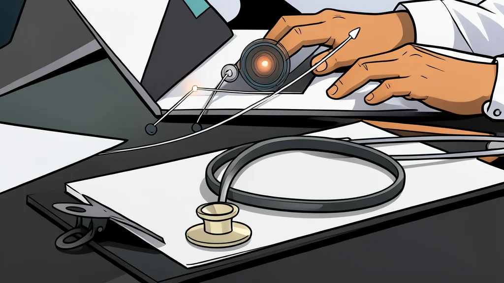 A stethoscope resting on a clean white surface