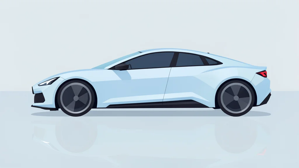 A sleek, futuristic electric vehicle with a smooth, aerodynamic body and no visible steering wheel, parked on a clean, reflective surface.