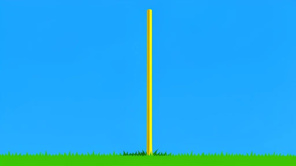 A vast open-air stadium with green grass and white yard lines under a clear blue sky.