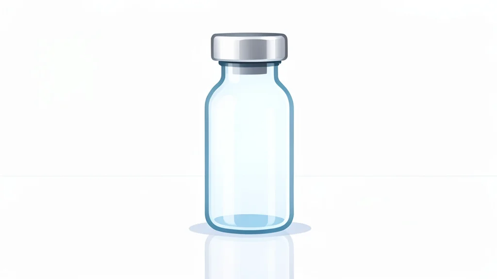 A white laboratory capsule resting on a clean glass surface