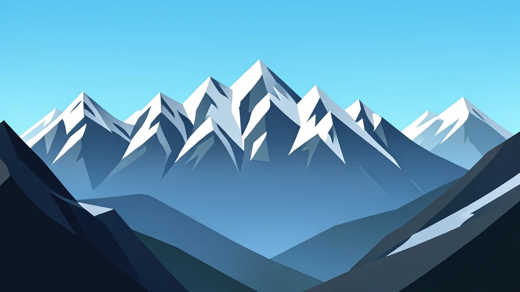 A rugged, snow-dusted mountain ridge stretching across a high-altitude valley under a clear sky
