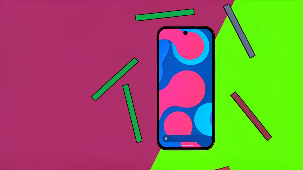 A smartphone camera lens reflecting a blurred, fast-moving scene