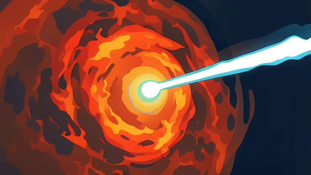 A distant, swirling vortex of cosmic gas and dust in deep space