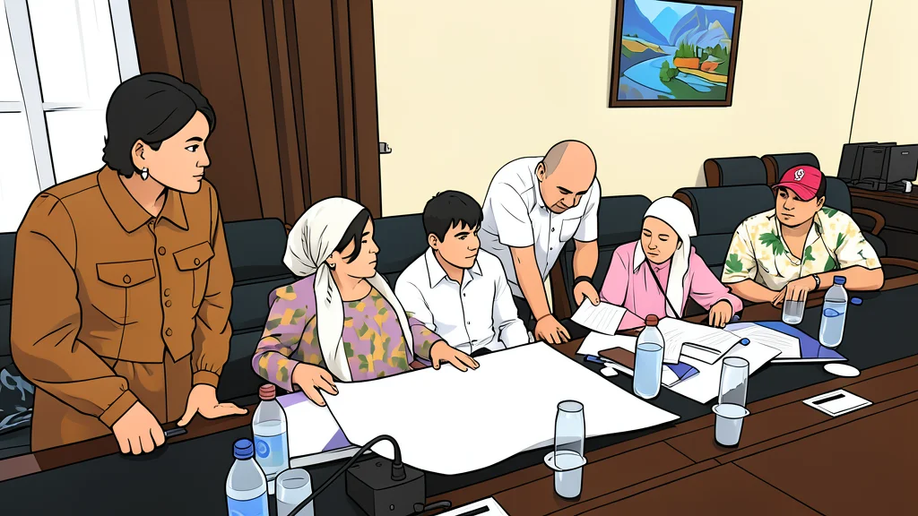 A group of young adults sitting in a circle on chairs in a bright room, engaging in discussion