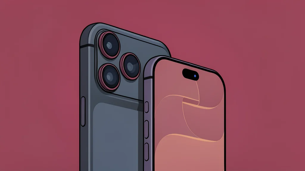 Two sleek, rectangular smartphone devices standing upright side-by-side on a reflective surface, showcasing their metallic frames and camera modules.