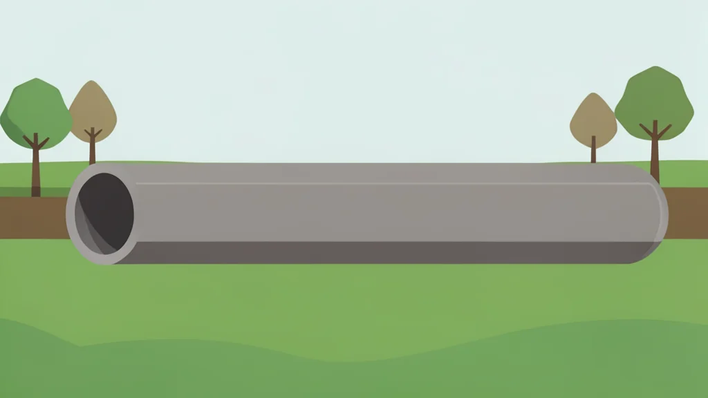 A natural gas pipeline running through a rural landscape