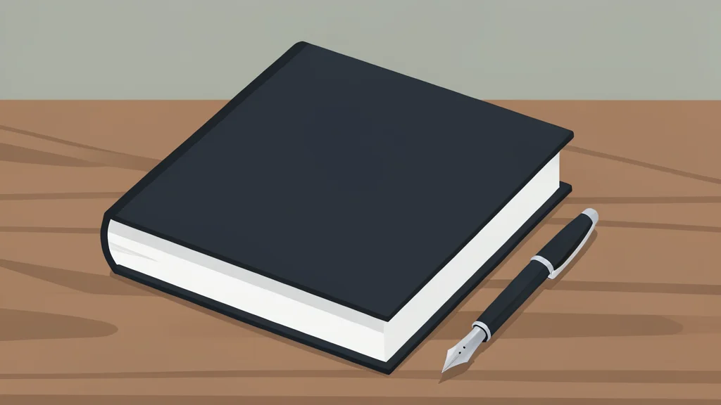 A heavy, bound legislative document resting on a wooden desk next to a fountain pen