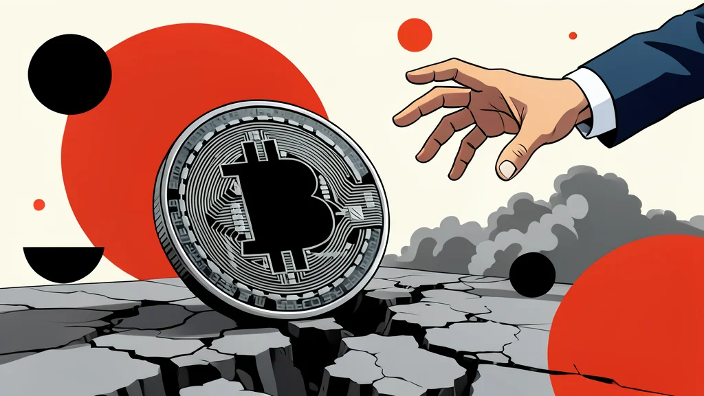A digital coin resting on a reflective glass surface