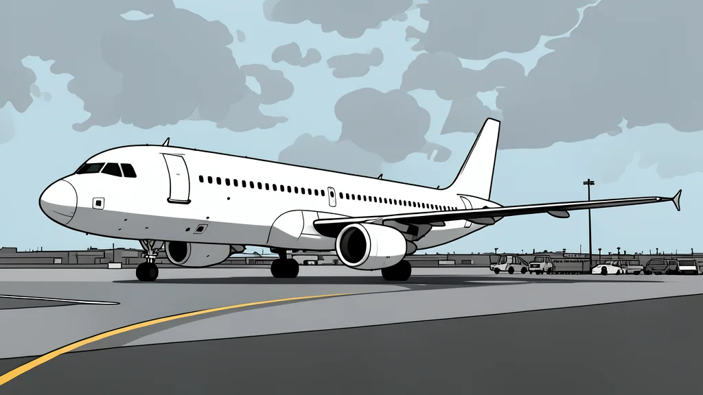 A commercial airplane parked at an airport gate