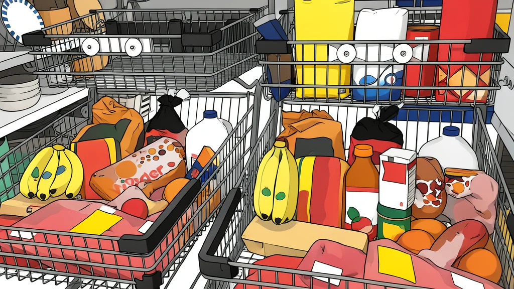 A wooden crate filled with fresh produce and a gallon of milk