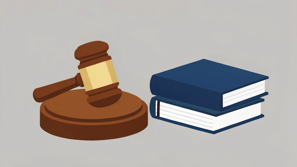 A gavel resting on a wooden sound block next to a stack of legal books