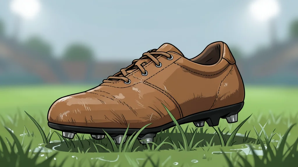 A football helmet resting on a grassy field