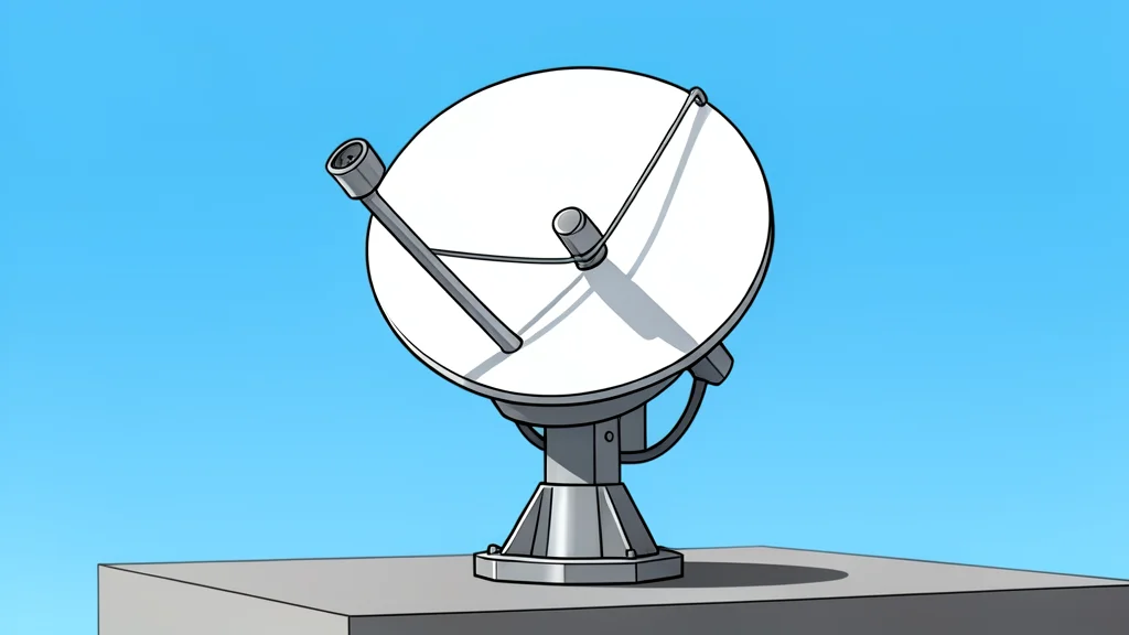 A sleek, unmanned aerial vehicle hovering silently above a rugged, open-air testing facility with concrete runways and distant radar arrays.