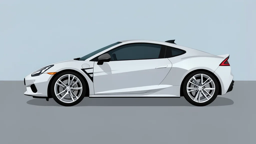 A sleek silver electric sports car parked on gray asphalt