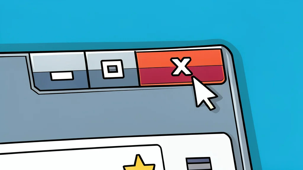 A flat vector illustration of a wooden desk with a closed laptop and a mechanical keyboard.