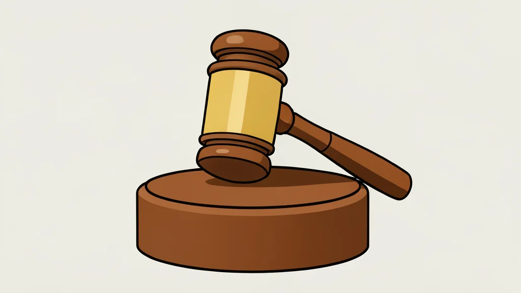 A wooden gavel resting on a sound block