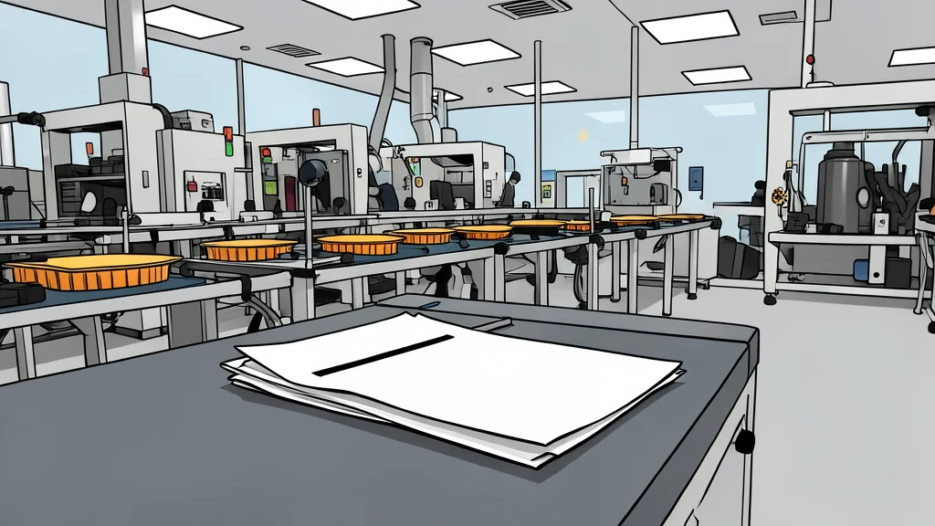 A close-up view of a silicon wafer resting on a cleanroom table