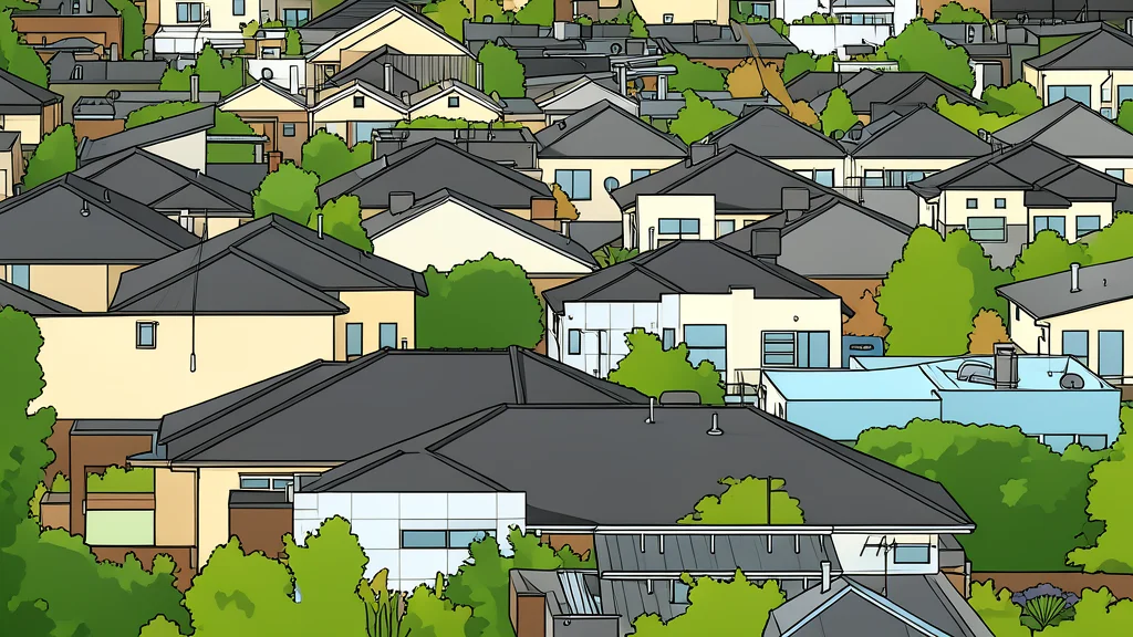 A modern suburban house under construction with a wooden frame and scaffolding
