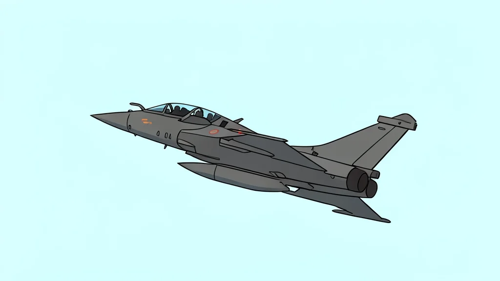 A fighter jet flying over a forested landscape at dusk