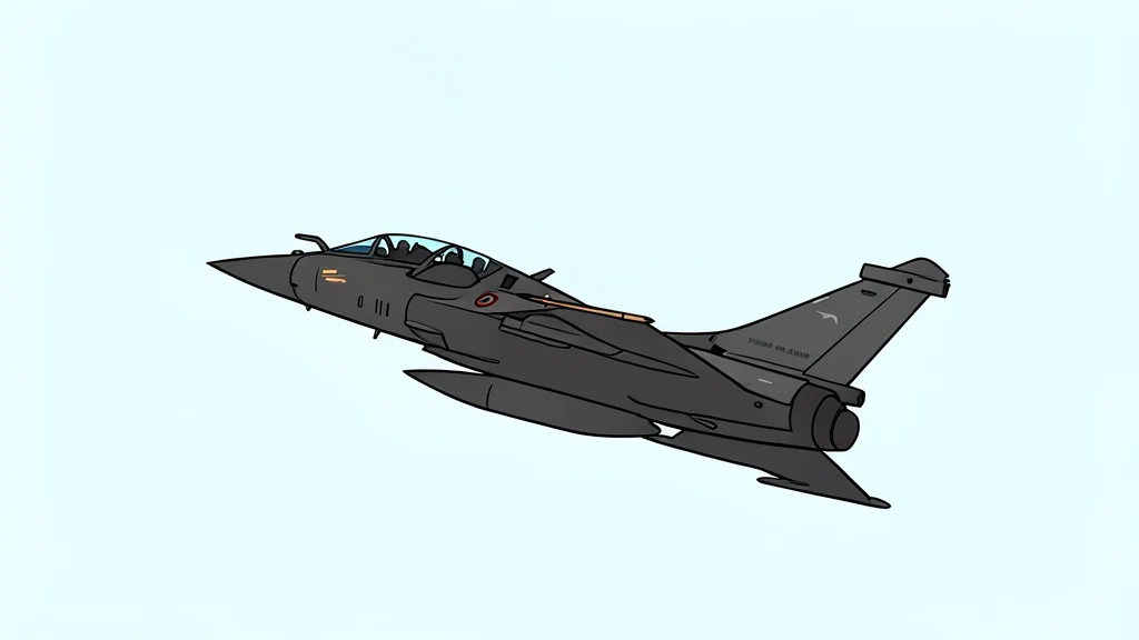 A silhouette of a fighter jet flying low over a dense forest at dawn