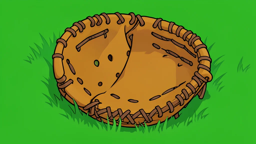A baseball diamond with white chalk lines and a pitcher's mound