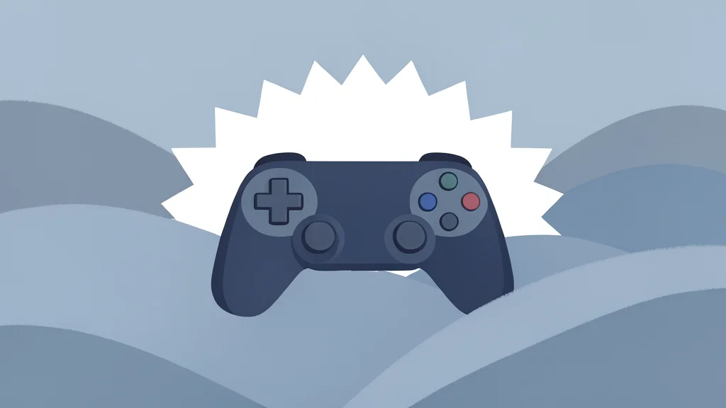 A video game controller resting on a soft, textured surface