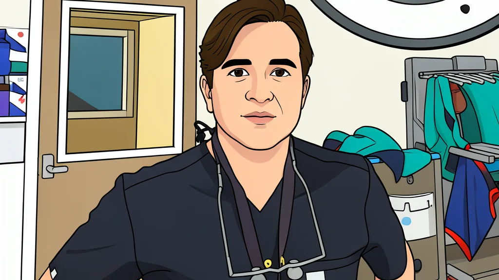 A stethoscope resting on a white medical coat