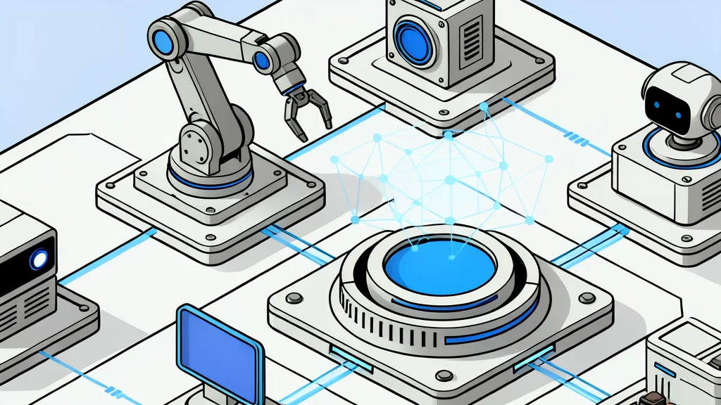 A white wheeled robot with two articulated arms standing on a smooth laboratory floor
