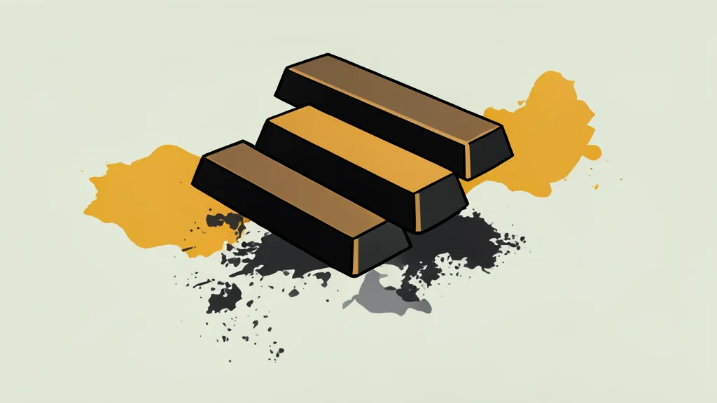 A stack of polished gold bars resting on a dark surface