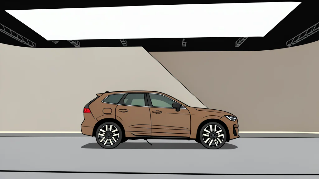 A sleek, modern SUV parked on a quiet suburban street at dusk, with a charging cable plugged into the side port and soft ambient light reflecting off the glossy paint.