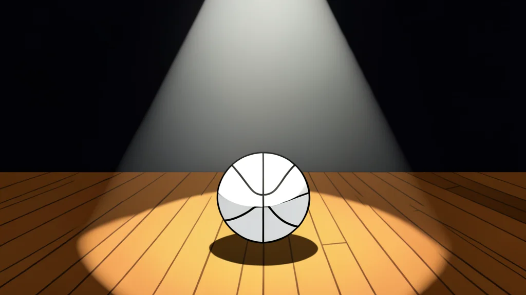 A pair of high-performance athletic sneakers resting on a polished hardwood floor