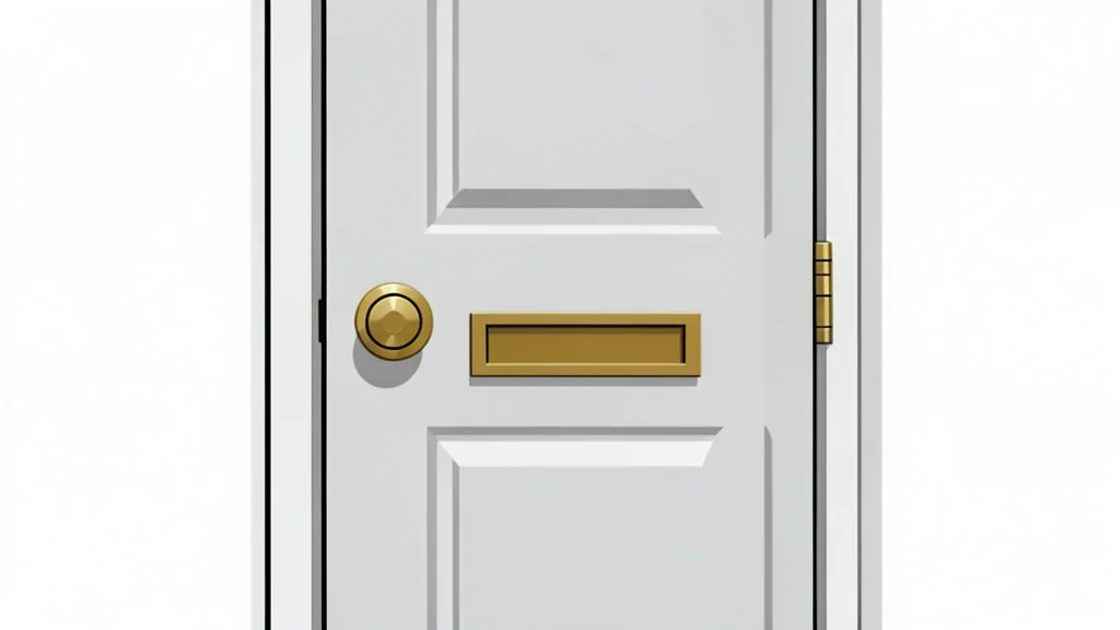 A single wooden house key resting on a plain white surface