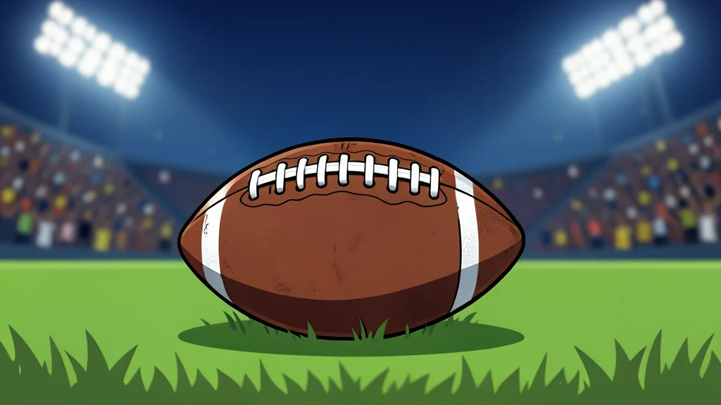 A golden football player statue standing on a pedestal