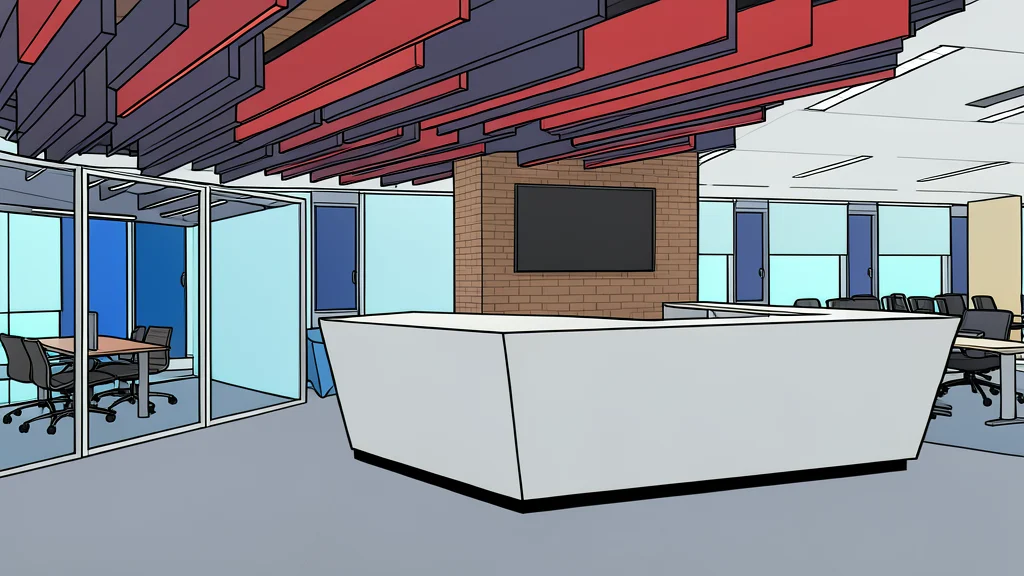 A server room with rows of black computer towers and blinking status lights